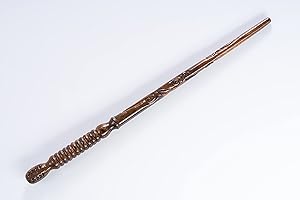 Handicraftviet - Hand Carved Wooden Magic Wand, Wizard Wands for Wizards/Collectible Cosplay/Magical Gift for Halloween, Christmas and Birthday Party 15 inch (S2)