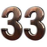 HopeWan 4 Inch Mailbox Numbers #3, Self Adhesive