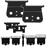 T Outliners Blades Compatible with Andis T Outliner &amp; GTX Trimmer | 2 Pack Black Trimmer Replacement T-Blades Compatible with Andis T-Outliners GTO,GO and SLS
