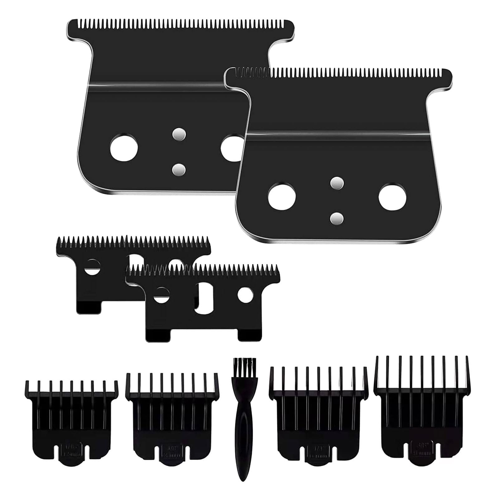 Photo 1 of 2 Pcs Replacement Blades Compatible with Andis #04710 and Andis #04521 hair Trimmer Compatible with Andis T Outliner & GTX Trimmer(Black)