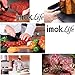 imokLife Ceramic Knife Set (4 Pieces) Kitchen Knives with Safety Sheaths Super Sharp and Never Rust(6
