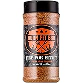 Burn Pit BBQ Seasoning – Fire for Effect Barbecue Seasoning – Sweet Heat Hot BBQ Rub – Natural and No Artificial Ingredients – Fresh and Delicious Meat Rub and Spices for Pork, Chicken, Beef