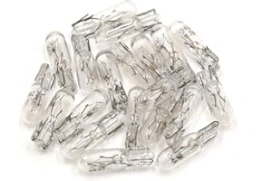 uxcell 20pcs T5 12V 1.2W Yellow Dashboard Gauge Bulb Instrument Light Interior