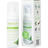 Bodifresh Toilet Paper Foam, Liquid Wet Wipe | Plant-Based, Eco Friendly Flushable Wet Wipe Alternative with Aloe & Vitamin E (1.7 Fl Oz (Pack of 1), Baby Fresh)
