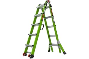 Little Giant Ladders Systems Conquest 2.0, M22, 22ft, Multi-Position Ladder, Fiberglass, Type 1A, 300 lbs Weight Rating, (171