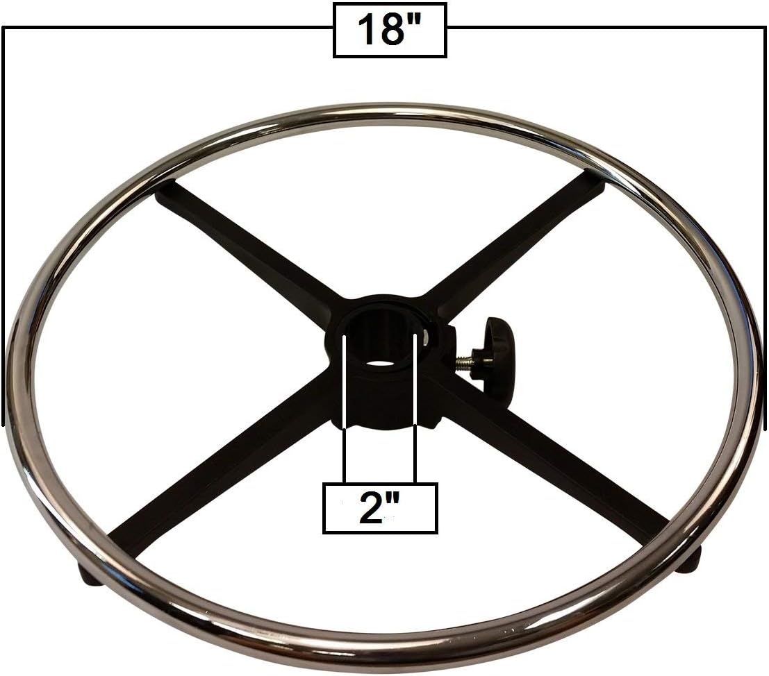 18" Chrome Foot Rest Ring for Drafting Stool or Office