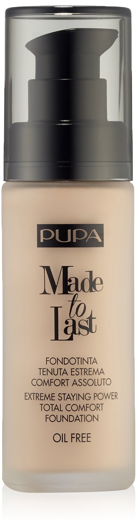 PUPA Milano Made To Last Foundation, Porcelain 30 ml