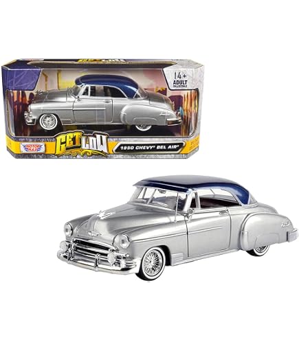 1950 Chevy Bel Air Lowrider Black Get Low Series 1/24 Diecast