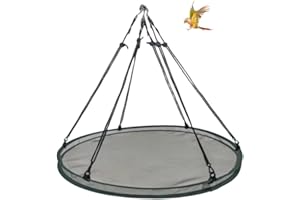 Heyaxdin Bird Seed Tray, 61cm Hanging Bird Seed Catcher with 6 Hooks, Outdoor Bird Feeding Platform for Garden Backyard, Dura