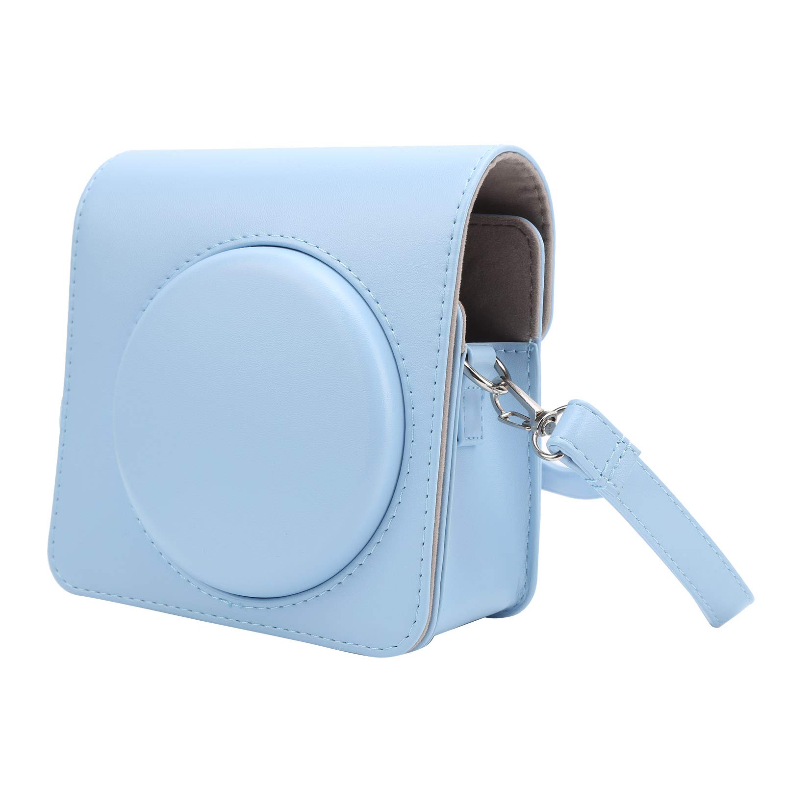 Goshyda Camera Protective Case, Mini Camera PU Leather Shoulder Camera Bag Fit for Instax SQUARE SQ1(blue)