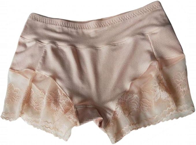 Amazon Plus Nao プラスナオ レディースショーツ ボクサーパンツ ボックスショーツ 単品 裾レース 花柄レース ボーイレッグショーツ パンティー Mサイズ ベージュ ショーツ 通販
