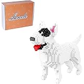 Larcele Micro Building Blocks Animal Set, DIY Mini 3D Building Toy Bricks,797 Pieces KLJM-05(Bull Terrier)