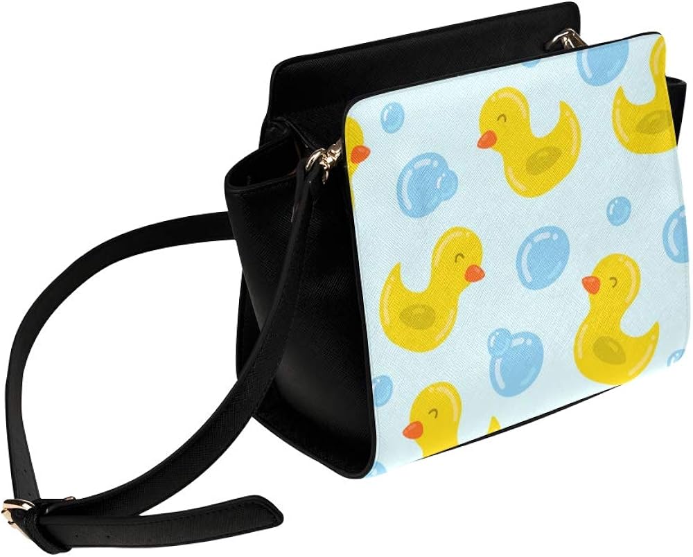 Yellow Duck Funny Popular Animal Satchel Bag Crossbody Bags Travel Tote