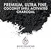Coconut Activated Charcoal Powder, Natural Food Grade Tooth Whitening Solution
