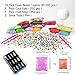 Foam Beads for Slime | Slime Beads and Glitter | Fruit Slices for Slime | Jumbo Foam Beads For Slime | Floam Beads 16 Pack(80000pcs) 12 Pcs Glitter Jars and 3 Slime Tools | Newest 2019 |