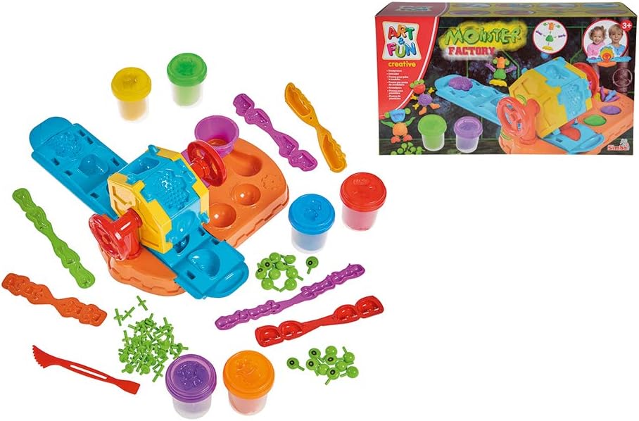 Simba 106329116 "Art & Fun - Monster Factory Clay Dough Set, blue, green, yellow, red, purple, orange - Image 5