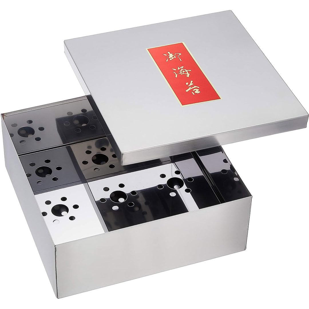 TIKUSAN Japanese Seaweed Container Sushi Nori Can Made in Japan Stainless Steel (Extra Large)