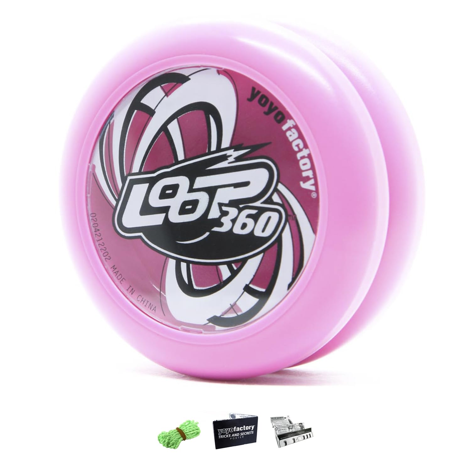 YoYo Factory Loop 360 Yo Yo – Beginner Looping Trick YoYo for Kids & Adults | Easy Return Yo-Yo for Learning Motor Skills & Classic YoYo Play - Pink