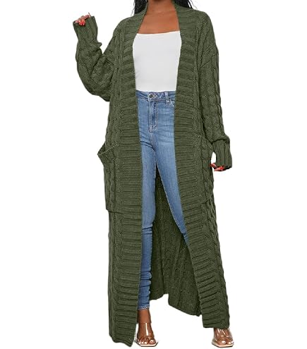 LIVECLOTH Womens Long Cozy Oversized Lounging Cardigan Sweaters