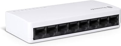 Dynamode SW80010-D 8 Port Fast Ethernet 10/100Mbps Network Switch Plug Play