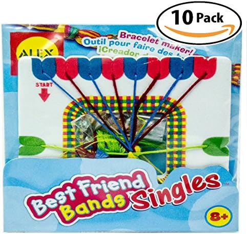 Friendship Bracelet Making Activity Kit for Boys &amp; Girls of All Ages, 10 Pack. Colorful Project for Birthday Parties. Keep Kids Entertained &amp; They Leave With A Favor! Includes All Materials Needed.