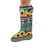 LedBack Aztec Leg Cast Cover Sunflower Foot