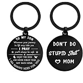 ENGZHI Son Christmas Keychain, Son Gifts for Teen Boys Stocking Stuffers 2026, Men's Birthday Fathers Day Valentines Present