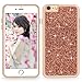 iPhone 6 / 6S Case, Cellularvilla [Slim Fit] Luxury Bling Jewel Rock Crystal Rhinestone Diamond Case [Shockproof] Dual Layer Protective Cover for Apple iPhone 6 / iPhone 6S 4.7 inch (Rose Gold)