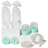 Motif Medical Duo Double Breast Pump Replacement Parts - Resupply Kit w/Milk Storage Containers, Bottle Caps, Bottle Nipples, Tubes, Disks, Connectors & More - Safe Easy-to-Use Breast Pump Kit