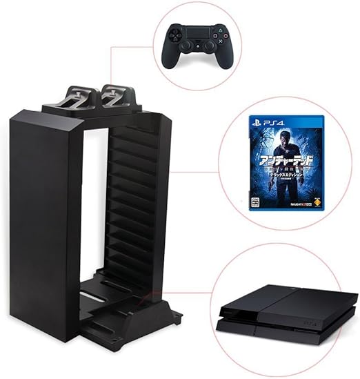 sony official games tower and charging station for ps4
