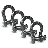 AYMMIC 1/2" D Ring Shackle,Bow Shackle with Screw