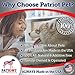 Patriot Pet Jumbo Pig Ears Dog Chews, USDA Approved, 10-Pack