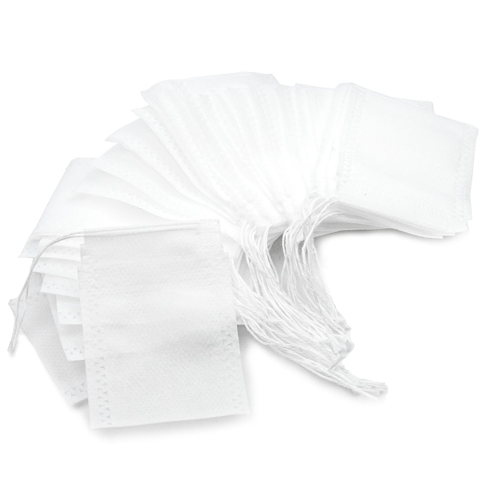 Photo 1 of 1000 Pcs Disposable Tea Bags for Loose Leaf Tea Drawstring Empty Tea Bags Bulk Tea Filter Bags Tea Sachets Infuser Strainers for Loose Tea Coffee Spice Herbs(2 x 2.8 inches)