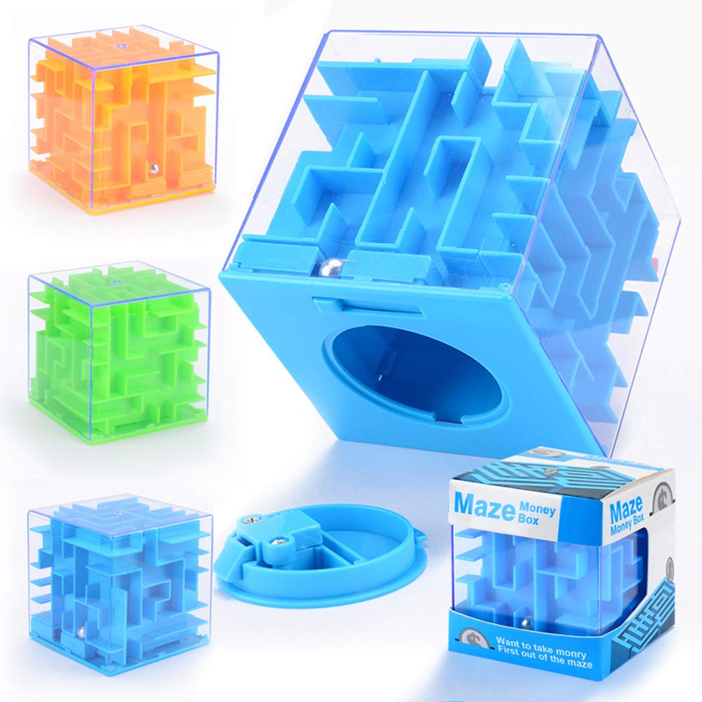 Money Maze Puzzle Box for Kids and Adults - Unique Way to Give Gifts for People You Love - Fun and Inexpensive Game Challenge for Children Birthday Christmas Gifts (Random Color)