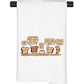 JNIAP Funny Bread Pun Towel - Bread Lover Gift - Pastry Chef Theme