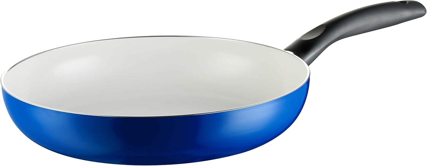 Keramik-Pfanne MÄSER Harriot 28 cm, Bratpfanne mit 2-lagiger Antihaft-Beschichtung aus ILAG CERAMIC, induktionsgeeignet, blau