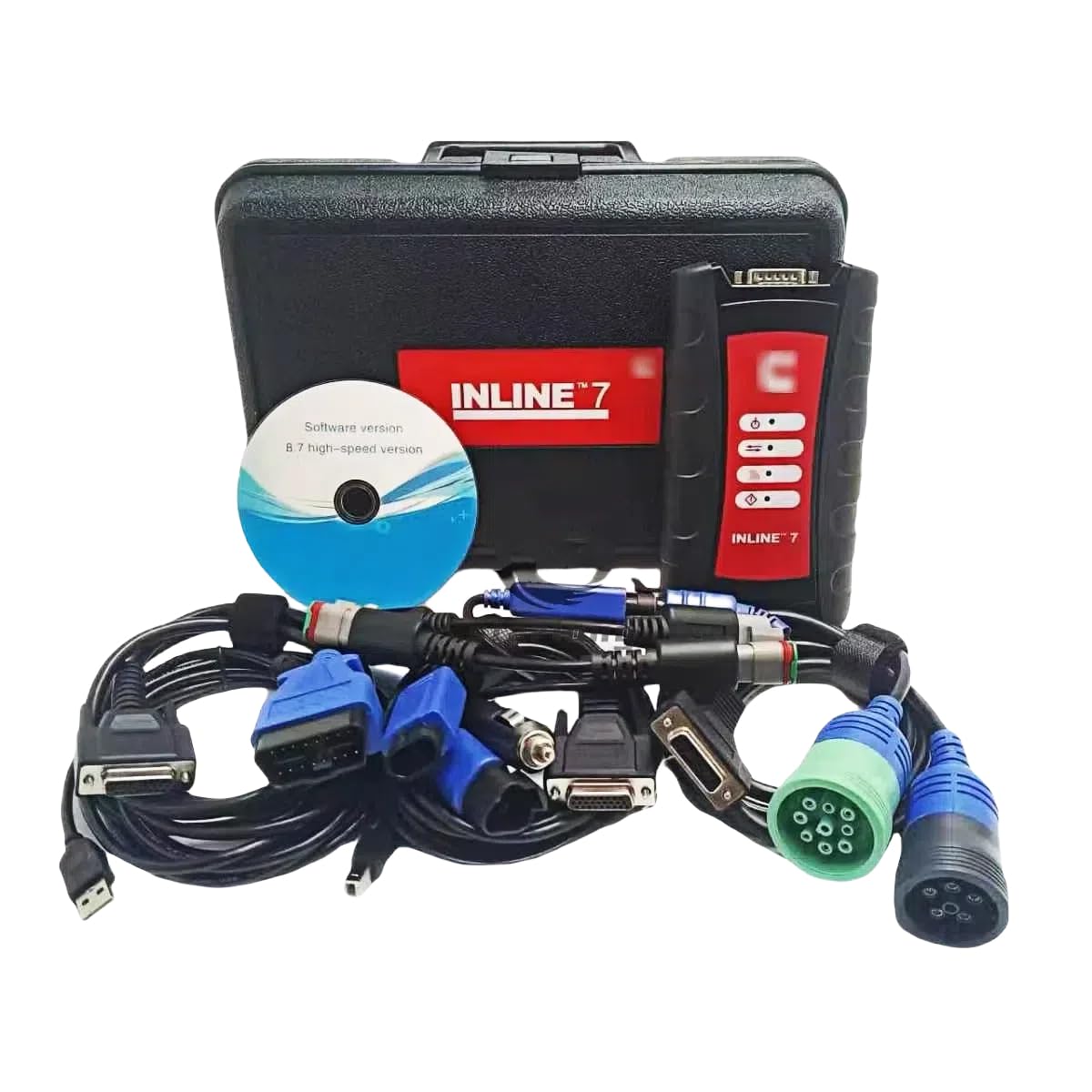 Photo 1 of for Cummins Inline 7 Data Link Adapter Truck Diagnostic Tool with Insite 8.7 Software
