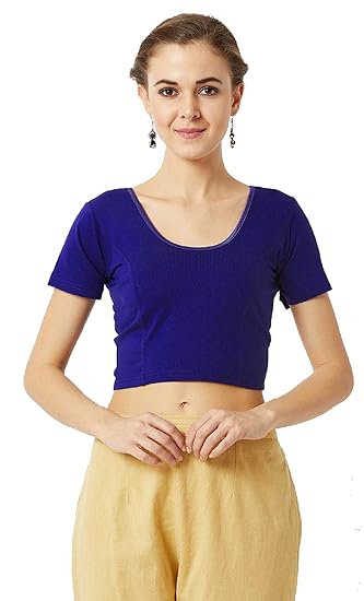 Women's Cotton Lycra Stretchable Stitched Blouse