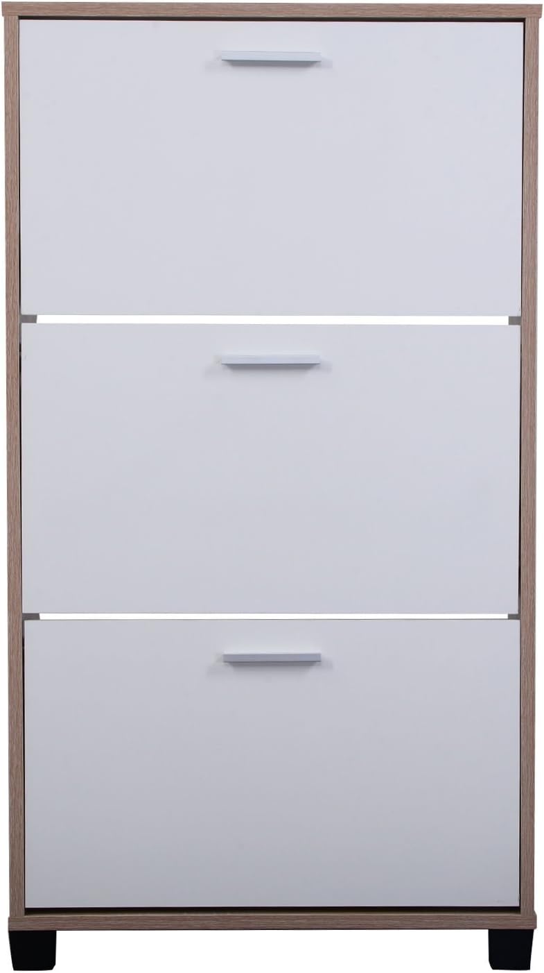 3 drawer shoe cabinet on Amazon Com Giantex Black Wooden Shoe Organizer 3 Drawers Cabinet Storage Rack Shelf White Office Products