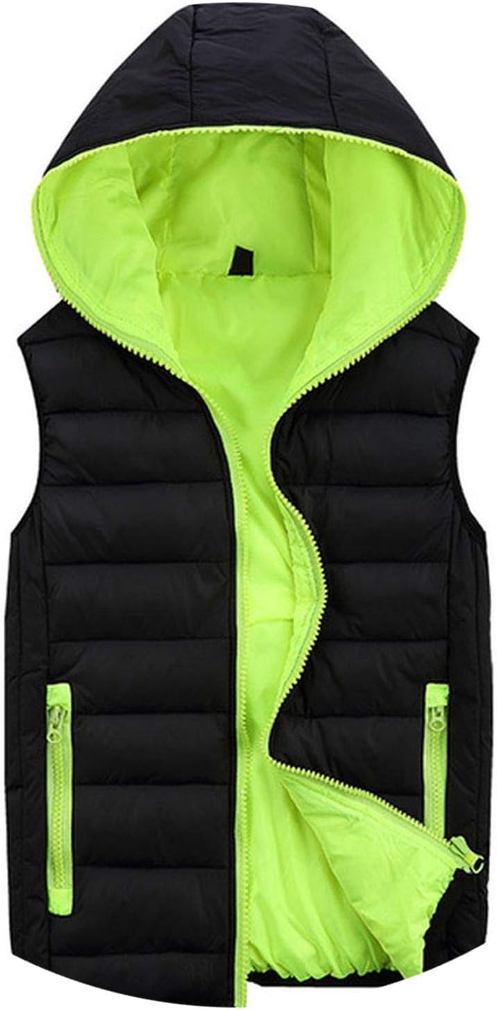 KEBINAI Winter Hooded Vest Men Outerwear & Coats Lovers Couple Waistcoats