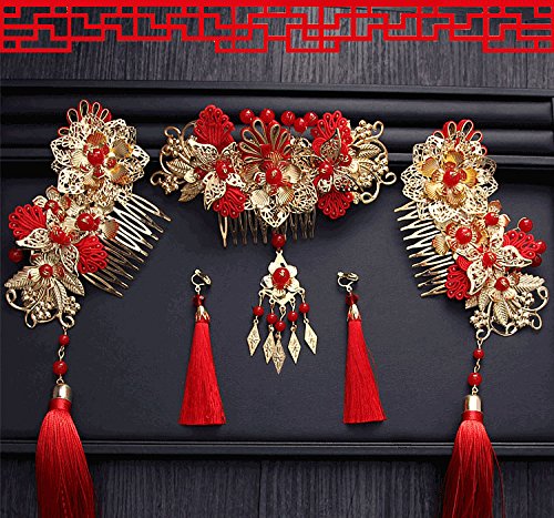 Wedding Classical Traditional Chinese Wedding Bride Hair Accessory With Combs wedding accessories