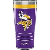 Tervis Traveler NFL Minnesota Vikings - MVP Made in USA Double Walled Insulated Tumbler Travel Cup Keeps Drinks Cold & Hot, 20oz, Stainless Steel