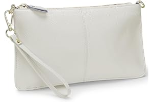 YALUXE Genuine Leather Wristlet Handbags Purses Cell Phone Pocket Clutch Wallet Crossbody Bags for Women