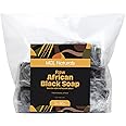 MGL Naturals Raw African Black Soap 5 lb bulk handmade from Ghana, Africa | Vegan & Organic | Face and body deep cleanse wash. Helps clear acne, blemish, rashes, spots and scars. (5 lb)