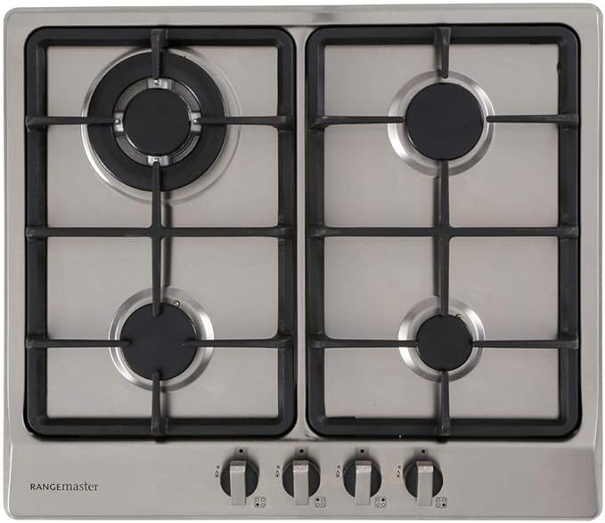 Rangemaster RMB60HPNGFSS 60cm 4 Burner Gas Hob Stainless Steel Amazon.co.uk Large Appliances