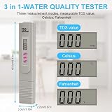 Flintronic TDS Meter 2-in-1 Water Tester, Temp/EC, 2% Accuracy, ABS Beige view 2