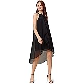 Adrianna Papell Womens Chiffon and Jersey Dress