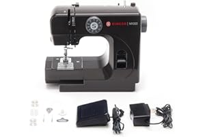 SINGER M1000 Mending Machine | Compact, Lightweight & Portable With 32 Stitch Applications & LED Light | Great for Light to Medium Weight Fabrics & Repairs - Black