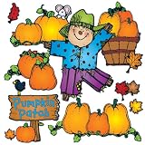 Carson Dellosa - D.J. Inkers Pumpkin Patch Bulletin Board Set, Fall Classroom D&eacute;cor, 32 Pieces