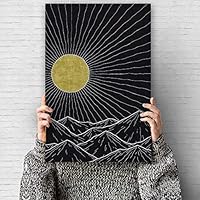 Canvas Wall Art Nordic Style Canvas Prints Home Artwork Decoration for Living Room,Bedroom - 12x18 inches